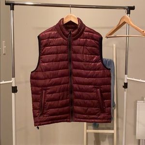 Men’s burgundy vest